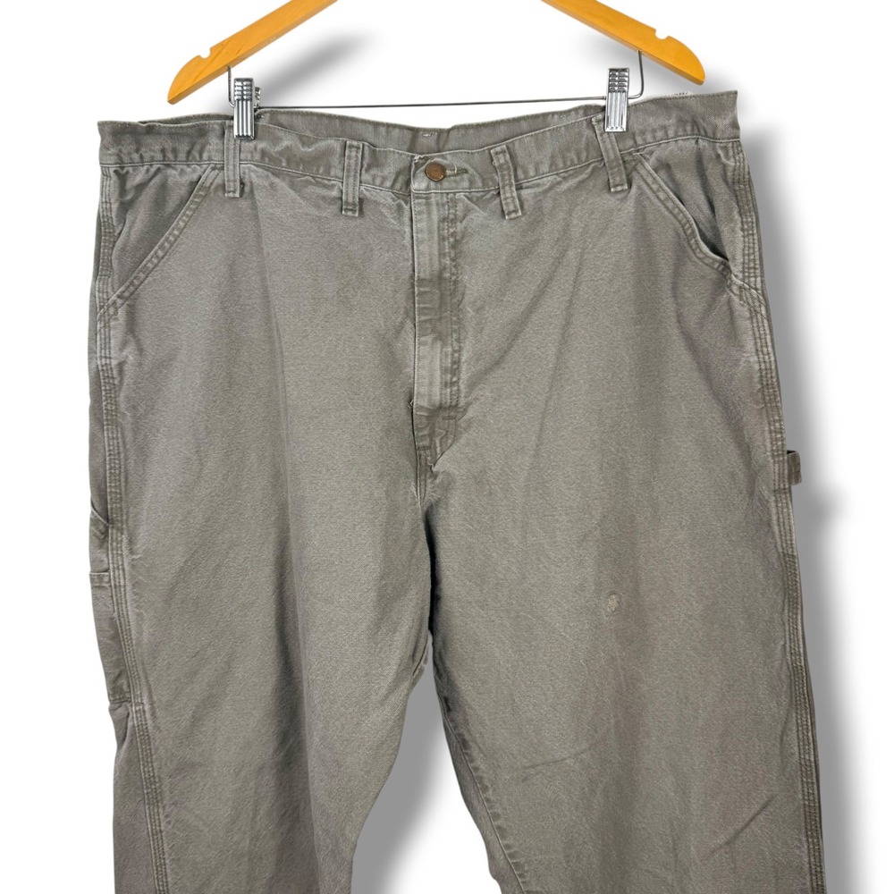 Rustler Carpenter Pants Men 44x32 Gray Green Baggy Utility Cotton Workwear Skate